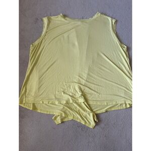 Caslon Yellow Tank Top Sleeveless Tie Back‎ Casual Comfy Women's 3X